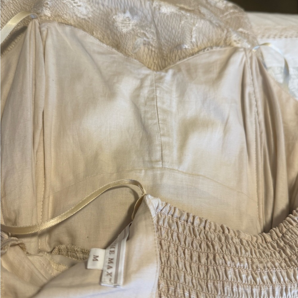 To the Max Beige Lace Midi Dress - Picture 8 of 10